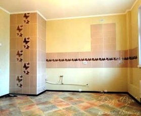 Окрашивание стен и потолков в кухне